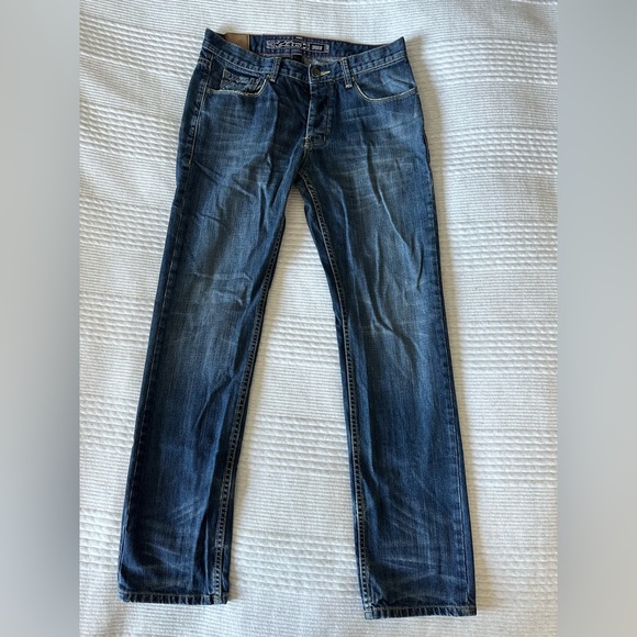 A Stars Distressed Jeans Size 32 - Picture 2 of 8